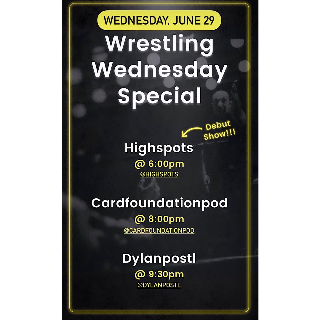 cardfoundpod's tweet image. THIS WEDNESDAY! We have a huge show lined as part of @Whatnot wrestling wednesday special! We are breaking a half case of Panini Revolution WWE and are giving away free hobby boxes during the stream! Bookmark the stream here! 👇 whatnot.com/live/ef53c185-…