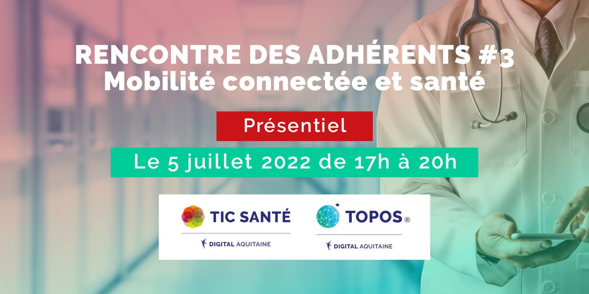 Topos_Mobility's tweet photo. 📣 Rencontre Mobilité connectée &amp; santé @TICSanteNA &amp; @Topos_Mobility 
A dans une semaine !

#géolocalisation #traçabilité  #impactmétéo
CGPDM - SIL LAB EXPERTS - YEC'HED MAT CONSEIL - GO4IOT @AguilaTech @Previmeteo  

Inscription: https://t.co/zDk1GFDuaF https://t.co/K64O6O6Ked