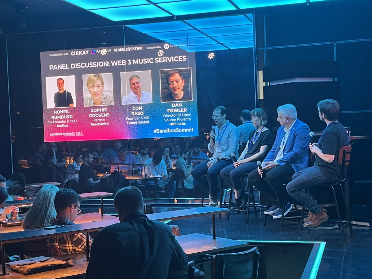 Great presentations and panels on #web3 + #metaverse today <a href="/MusicAlly/">Music Ally</a> #SandboxSummit …plus got my first #poap (thanks <a href="/xpatchx/">Patrick Ross</a>)
