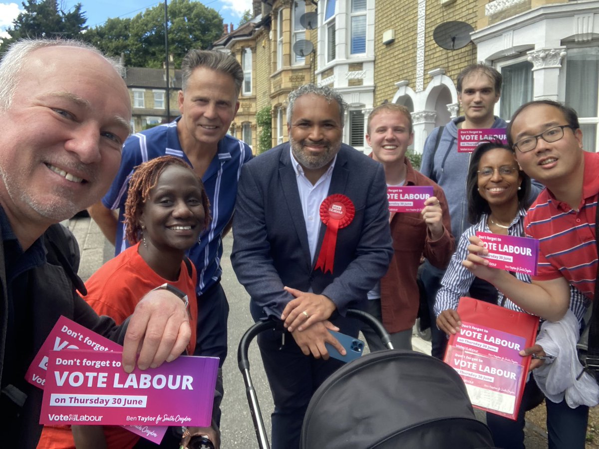 Jim4Dartford's tweet image. Great to be out this afternoon with a lovely team supporting @MarketingproBen in his bid to take a seat from the #Tories for @CroydonLabour at this Thursday’s #SouthCroydon by-election; come &amp;amp; lend a hand on 30.6.22 #labourdoorstep