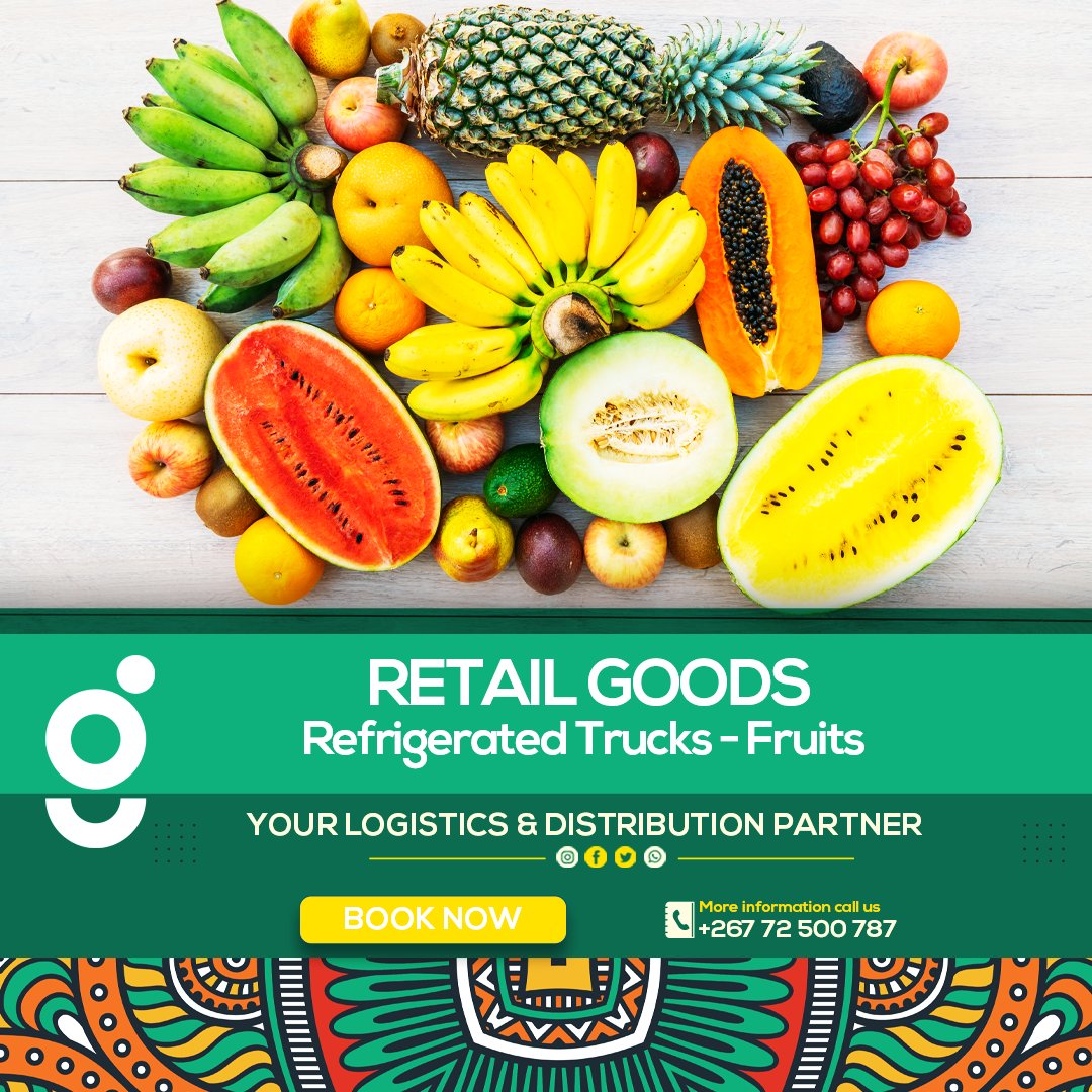 gubotrucks's tweet photo. In the fresh fruit and vegetables industry, speed and careful handling are crucial to guarantee the delivery of fresh and undamaged products anywhere in the world, in any time of the year. ๐๐๐๐
๐ฅญ๐๐
#GuboTrucks #Logistics #Distribution #BotswanaBrand #PushaBW #SupportLocal https://t.co/NPH6Oa4iOe
