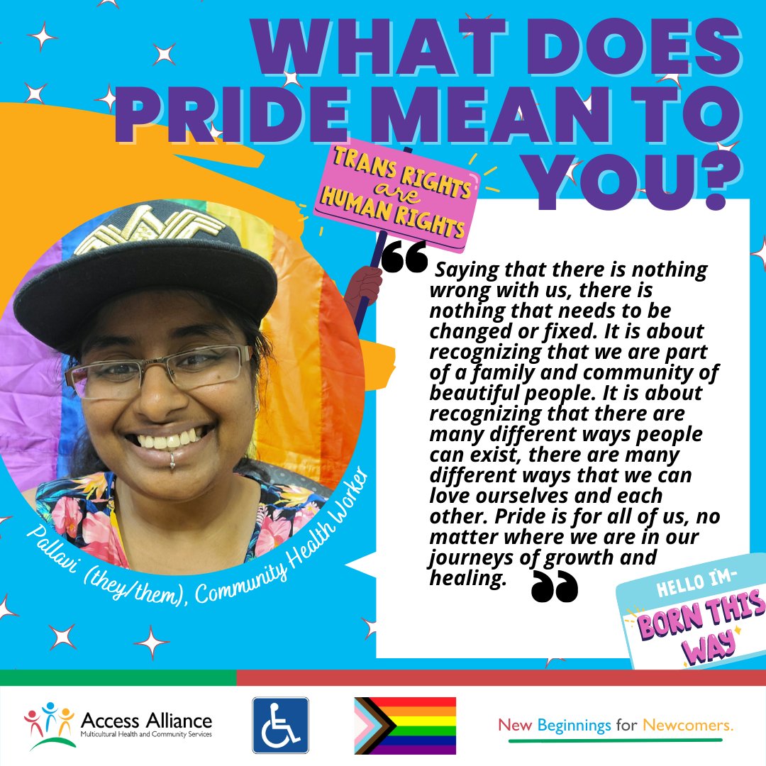 AccessAlliance's tweet photo. Pride means "recognizing that there are many different ways we can love ourselves and each other."
We celebrate Pride with inclusivity, acceptance and love, this month and always.🌈🌈🌈 https://t.co/1PijqstoLz