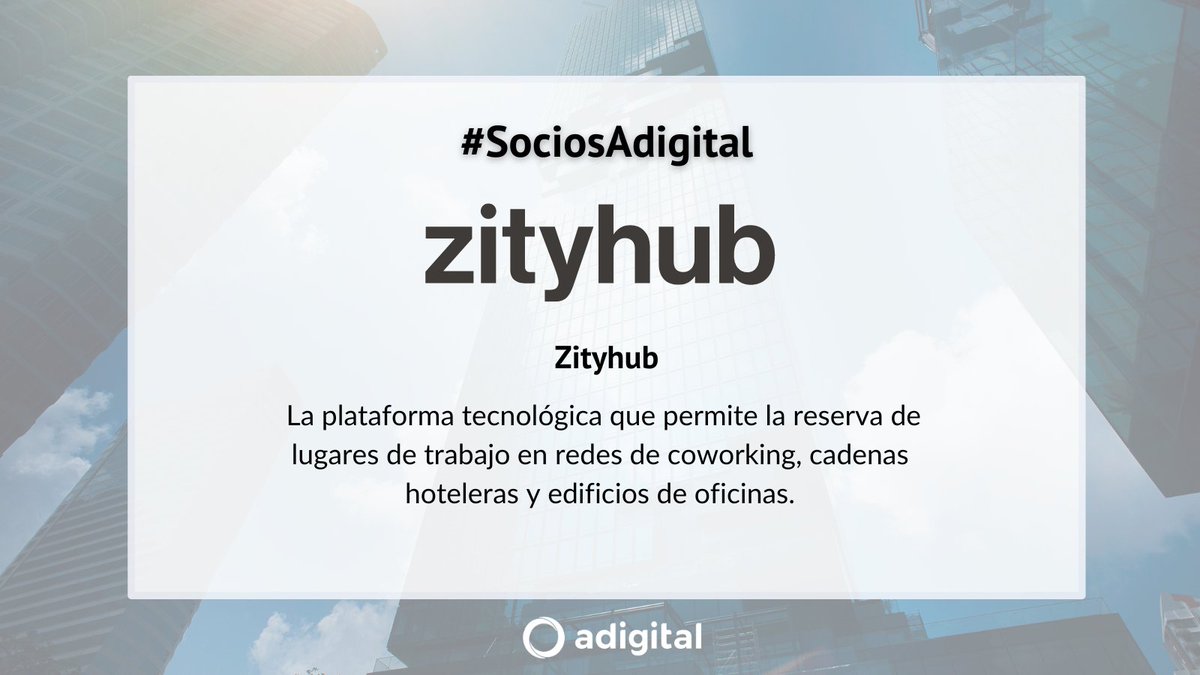 🎉Hoy damos la bienvenida a #Zityhub, nueva empresa asociada a Adigital:

➡️<a href="/zityhub/">zityhub</a> 
🔗zityhub.com
 
#SociosAdigital