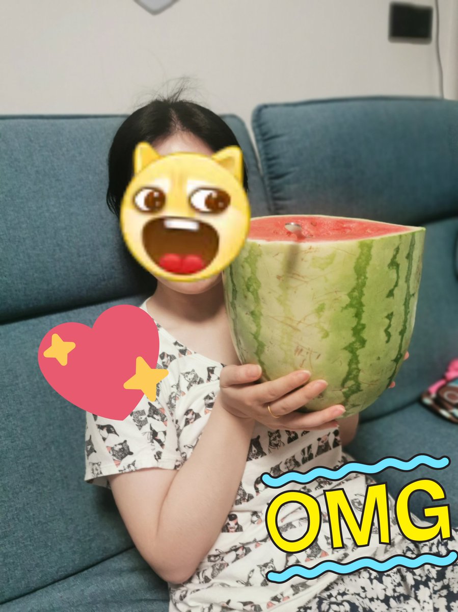 今夜のスイカ,大きすぎ! 甘くてミルクの味がします!