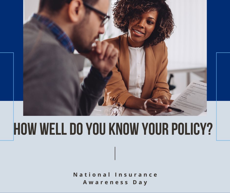 GRP_Insurance's tweet photo. Take time today during National #Insurance Awareness Day to review your policy and ask any questions you have! https://t.co/hHUBvV0r6l