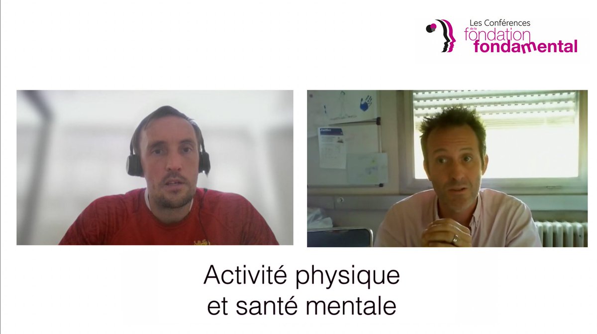 La dernière conférence de la Fondation FondaMental s’est tenue le mercredi 15 juin avec un invité exceptionnel, Brendon Stubbs. Pendant une heure, il a évoqué les liens entre l’activité physique et la santé mentale avec Nicolas Bayle et Andrei Szoke. 

youtube.com/watch?v=gh5W7h…