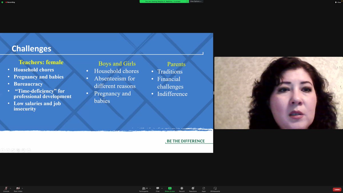 Nargiza A. Makhmudova is presenting on challenges relating to gender differences in our research exploring teaching and learning English in primary schools in Mexico, Malawi, Uzbekistan and Bangladesh in our second webinar