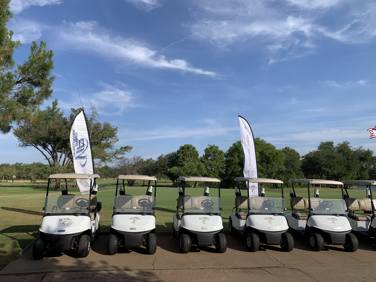 TCab_EZGO's tweet photo. Already looking sharp at their new home! Thanks Abilene, beautiful course! https://t.co/GQCfuqNFZ7