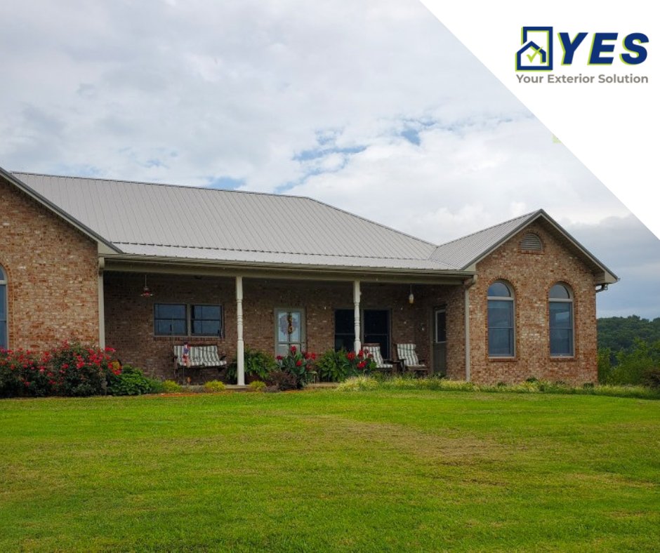 YESContracting's tweet photo. A perfect combination, a beautiful brick home with a flawless metal roof! 

We are Your Exterior Solution!

Visit our website or give us a call to schedule a free estimate!

📞 423-764-8276

💻 https://t.co/LieOA4nsY2 https://t.co/vwMdN8Qvl7
