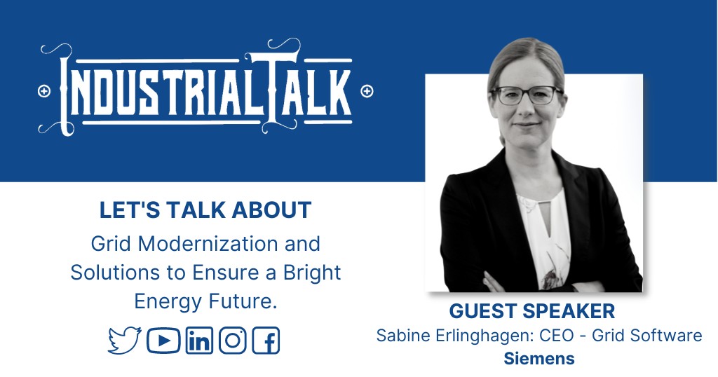 fogoros's tweet photo. Get the answers to your #UtilityGrid questions from Sabine Erlinghagen, CEO of Grid Software @Siemens, in this @industrial_talk interview. Watch the FULL episode here: https://t.co/eZRw3JZnfL
@industrialtalk @em_baumann #sie_si #siex #sponsored #utilities #gridstability https://t.co/SsjpXxLr1a