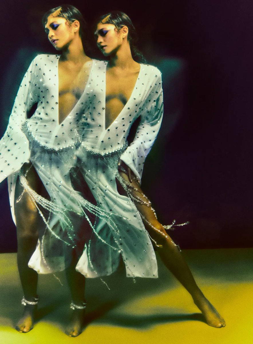art8amby's tweet photo. #editorial with #Zendaya by #ElizavetaPorodina in #VogueItalia #July2022, styling by #LawRoach. Hair and makeup by #AntoinetteH and #RaoulAlejandre, set designer #AfraZamara #art8amby #art8ambygram #art8ambyeditorial https://t.co/9wRGtIl6wp