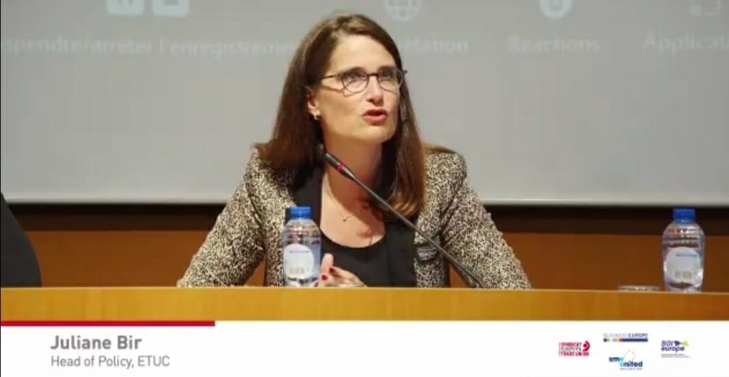 jbir_ETUC's tweet photo. Historical deal for the European Social Partners today! They officially signed their 7th work programme on 6 priorities: telework, privacy, capacity building, skills, youth employment and green transition. Looking forward to its implementation! https://t.co/vYFV4LeKUY