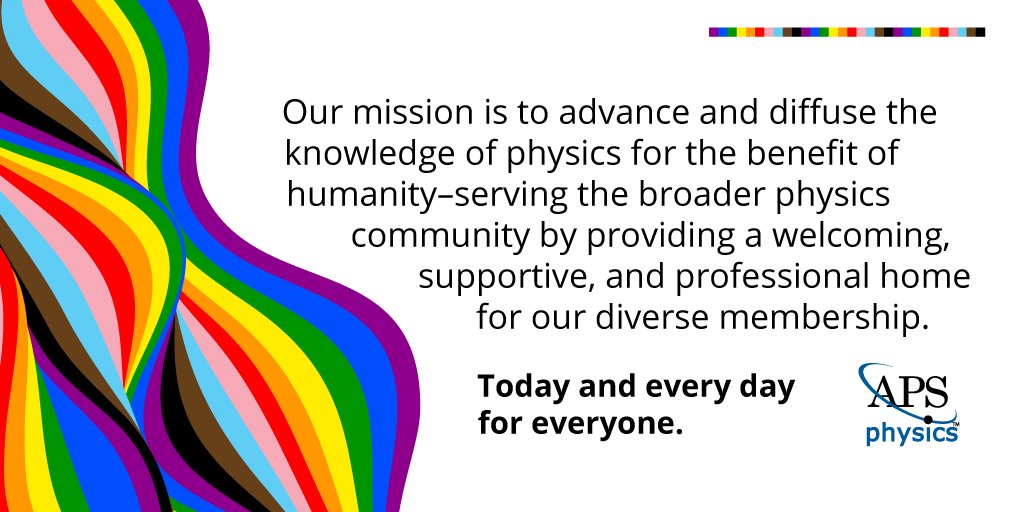 APSphysics's tweet photo. #OTD in 1969 a rebellion changed history. We recognize the #StonewallRiots as an important turning point for the #LGBTQ community. 

Learn how you can be part of building a more inclusive, diverse, and equitable society for all physicists: https://t.co/c2JHQWST6P. #PrideMonth https://t.co/LGKKmfwqb0