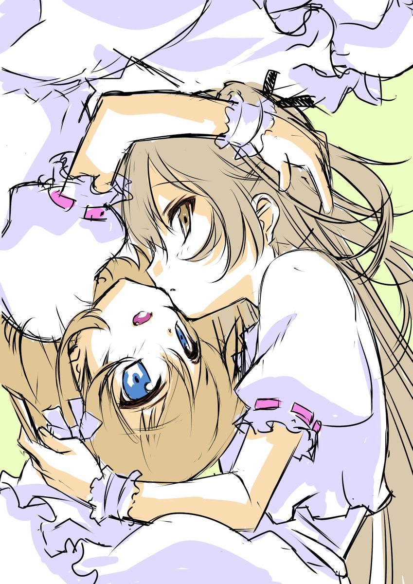 比較的最近描いたものだとカチューシャと愛里寿。結局ラフのまま没りましたが…。

#ガルパン 