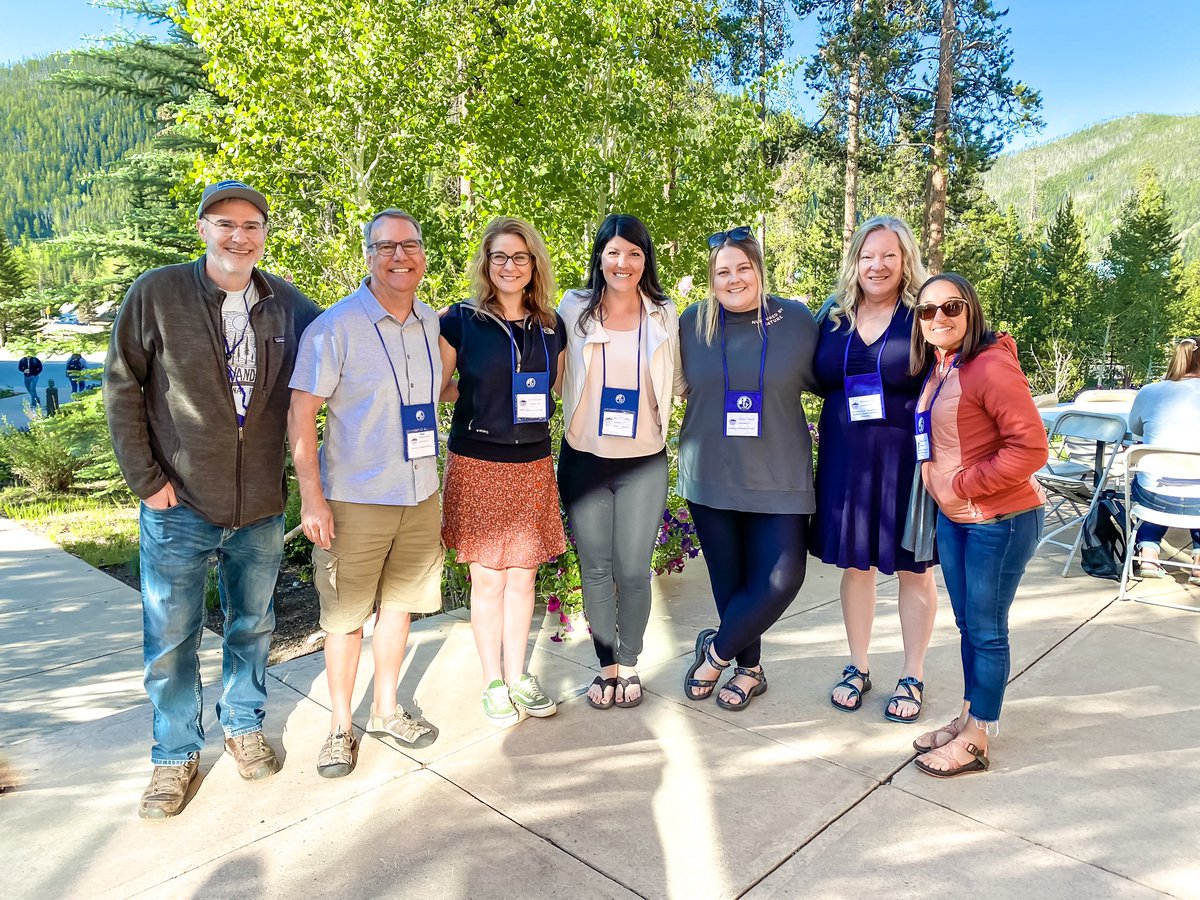 DeanDalbyAlpine's tweet photo. Taking the @IBARMS 2022 conference by #StVrainStorm! Nothing like a beautiful Colorado location for meaningful summer PD with awesome @AlpineEl colleagues https://t.co/mZA9X30mJk