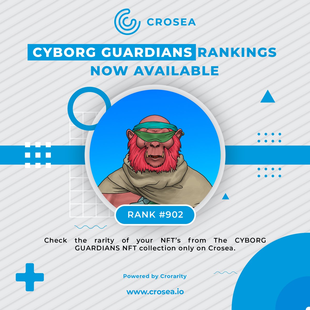 croseanft's tweet photo. View Your #CyborgGuardian #NFTs on #CroSea #NFTMarketplace 

Collection: https://t.co/kF8ETrNWED

1⃣Follow @croseanft &amp; @CyborgSwapDEX 
2⃣♥️+🔁
3⃣Tag 5 friends
1 #CyborgGuardian #NFTs 1 Winner  End: July 4

#NFTGiveaway #NFTCommunity #nftcollector #crofam  #NFTcollection #CRO https://t.co/r8LUrOIpEH