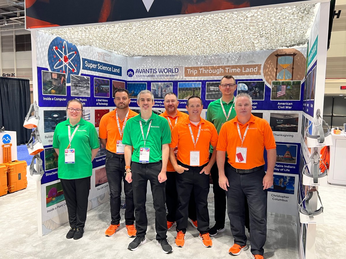 ClassVR's tweet photo. #ISTELive Day 2 - here we go! 🙋

Our team are ready to go! We'd love to chat to you about all our exciting news, so come by booth 1554 to find out more 😀

#AvantisWorld #Eduverse #Expeditions #VRARinEDU https://t.co/k2FQ4dLqwA