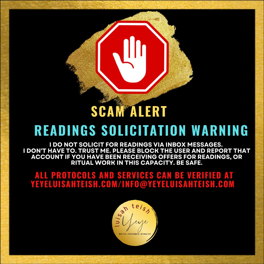 LuisahTeish's tweet photo. BE SAFE. ASE. #luisahteish https://t.co/gYrYVJtFHm