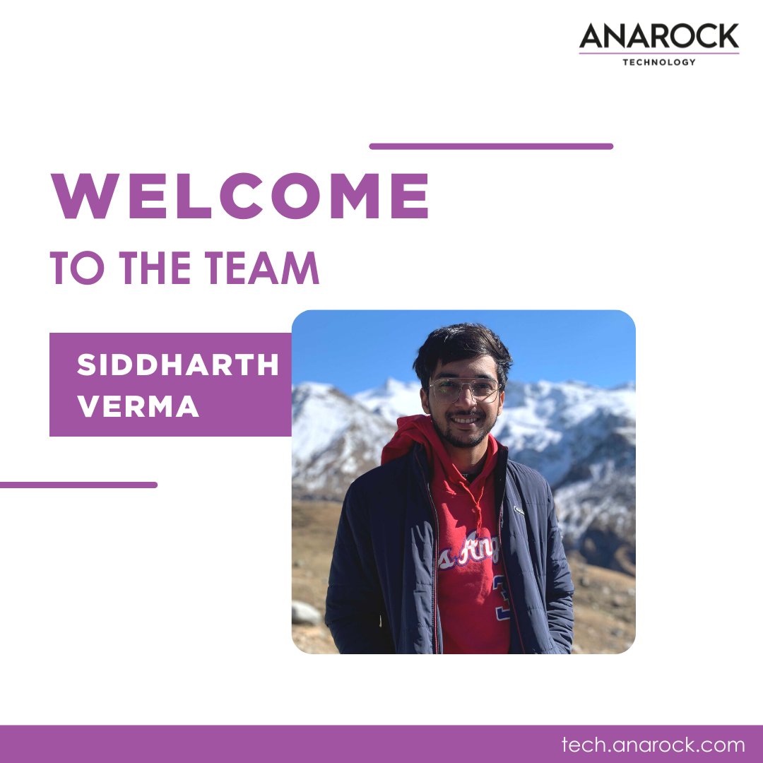 AnarockTech's tweet image. Let&apos;s welcome Siddharth Verma, who has joined ANAROCK Tech as SDE-1. He is a graduate of #IIITGwalior and has worked as an intern at #Dell Technologies &amp;amp; #Byju&apos;s. During his free time, he loves to watch movies &amp;amp; anime. #tech #hiring #careers #programing #developer #recruiting