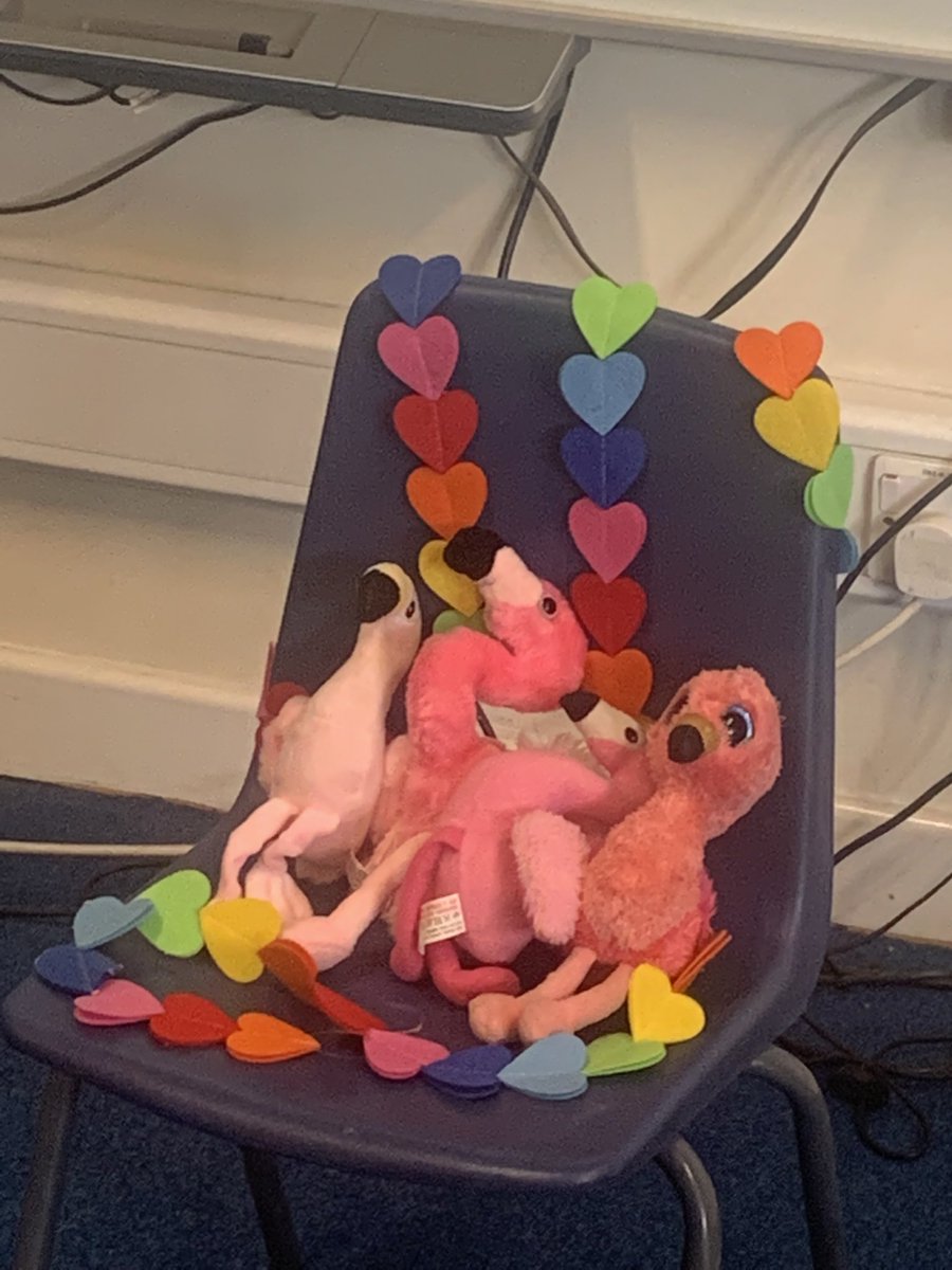 KingmoorJuniors's tweet photo. Y3 loved having Rebecca Tyson in today to read her book ‘Flamingo Flockdown’. Willow from 4C also joined in as her Mum, @loukneath was involved with illustrations! She was very proud. 🦩 🥰⭐️ https://t.co/fxluw2nMsb