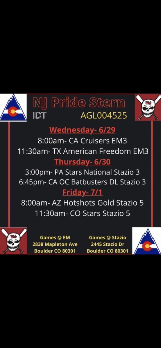 Our team went 3-1 on our first day of practice games! Cant wait for the tournament to start! I am looking forward to competing against some of the best teams! Let’s go Pride! <a href="/NJPrideGold/">NJ Pride Softball</a> <a href="/zoomzdad/">Mike Big Zoom Zolk</a> <a href="/DrexelSoftball/">Drexel Softball</a> <a href="/UConnSoftball/">UConn Softball</a> <a href="/TerrierSoftball/">BU Softball</a> <a href="/BC_Softball/">BC Softball 🥎</a> <a href="/UMassSoftball/">UMass Softball</a>