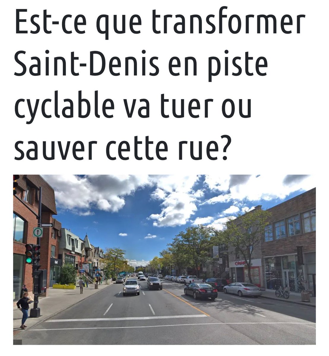 jfrheault's tweet photo. L’implantation d’une infrastructure cyclable sur une rue commerciale suscite les passions. Qu’en est-il des chiffres de vente commerciales? Voici des quelques données pour la rue Saint-Denis de 2019 à 2021. #polmtl #velomtl #veloconomie 1/6 https://t.co/KActCTm9T1