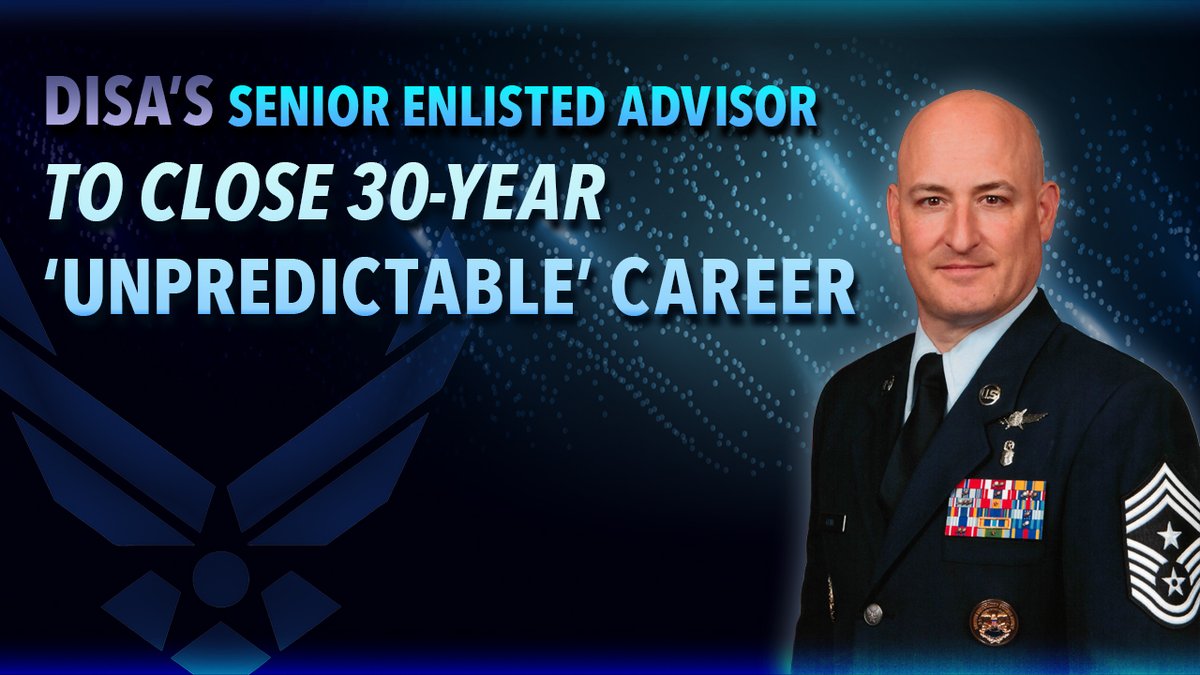 DoW_DISA's tweet photo. “It’s been an unpredictable career, but I wouldn’t change a thing. I have truly loved serving my country in the @usairforce and at #DISA, and now I’m looking forward to the next chapter in my life.” - #DISASEA CMSgt David Klink

📰➡️https://t.co/lmcVMlz4gK https://t.co/81ugW5stzI