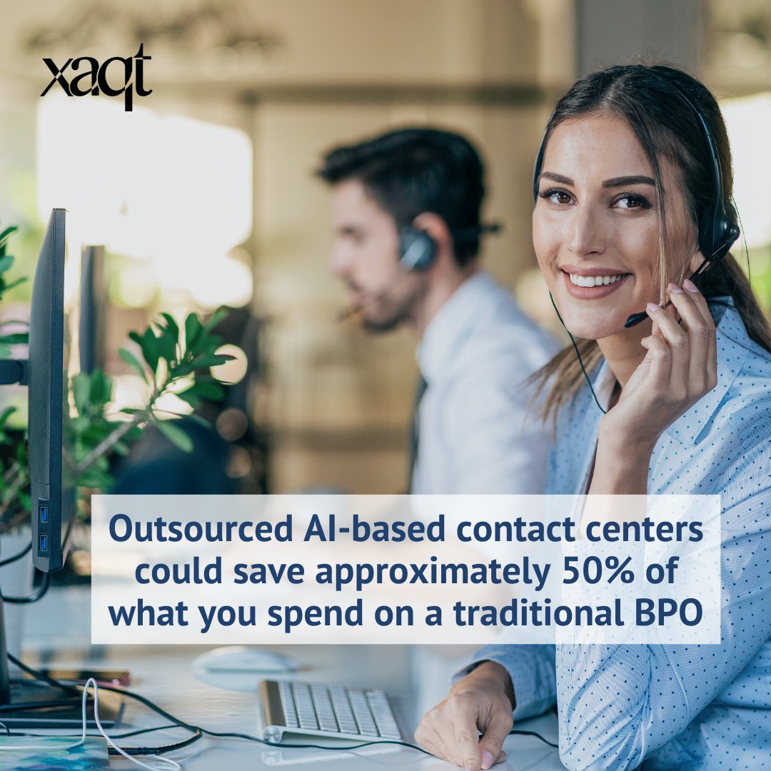 Xaqt's AI and Digital Approach enables companies to provide the customer experience possible at the lowest possible cost of service. Learn more here: xaqt.com/blog/what-your… 

#ai #conversationalai #cx