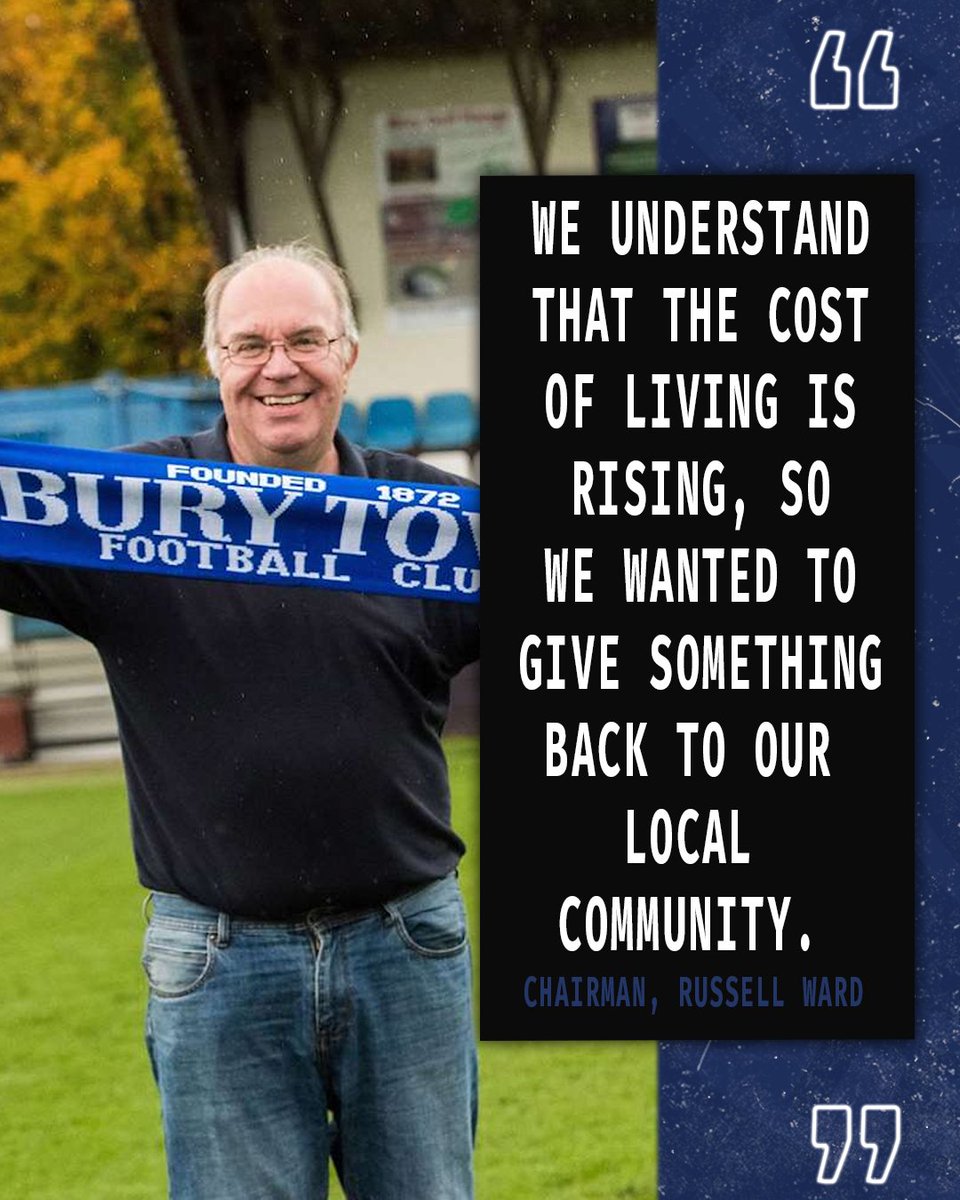BuryTownFC's tweet photo. 👏 Chairman Russell Ward has explained the decision to give out 150 free home shirts with the first 150 season tickets sold.
Tickets will go on sale online at 9 am on Friday morning. They will also be on sale from the club shop from 9:30 am on Saturday.
#Club150 I #BURYT https://t.co/mlTHCvjtSu