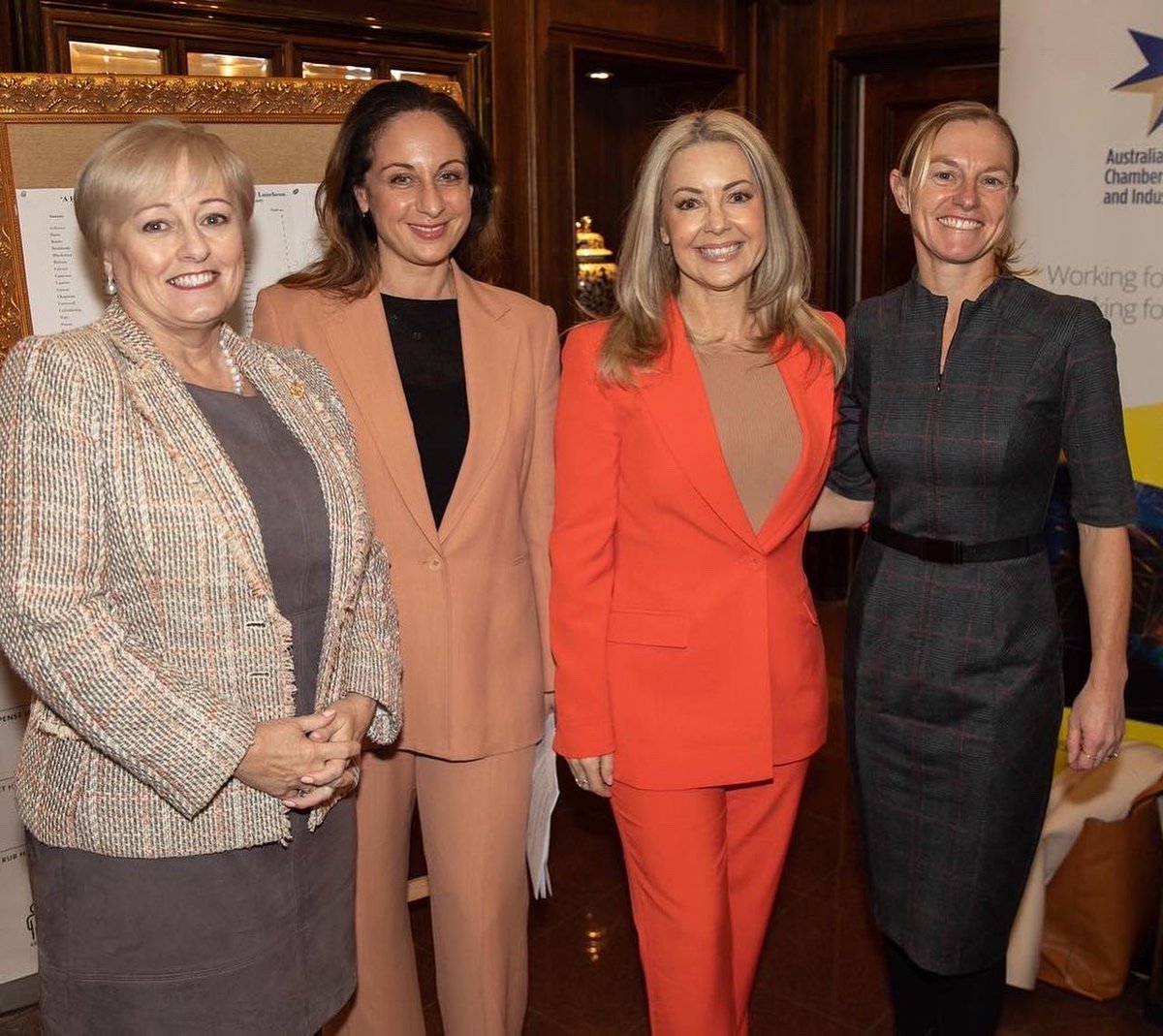 #GirlPower in Melbourne today. Karen Sobels, President <a href="/victoriachamber/">Victoria Chamber of Commerce</a> Anthea Williams <a href="/ACCINews/">Australian Chamber of Commerce & Industry (ACCI)</a> and <a href="/KristyMuir2/">Prof Kristy Muir</a> ‘A Fairer Australia’ “if you’ve been lucky in life, it’s your responsibility and not your choice to give back.”