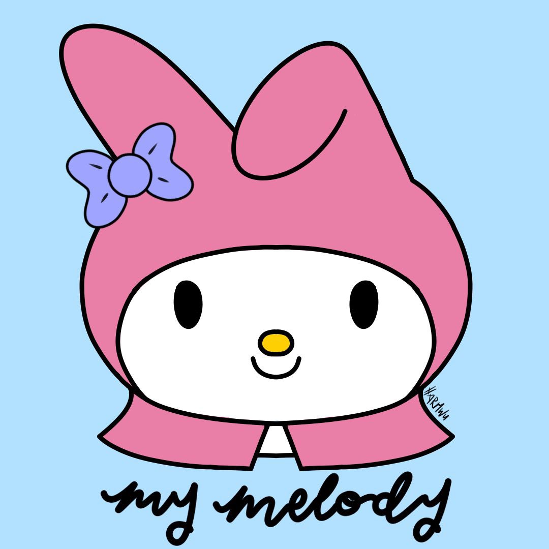 harmheartz's tweet photo. my melody drawing!! 
#digitalart #sanrio #mymelody #hellokitty https://t.co/eOckqPvu6i