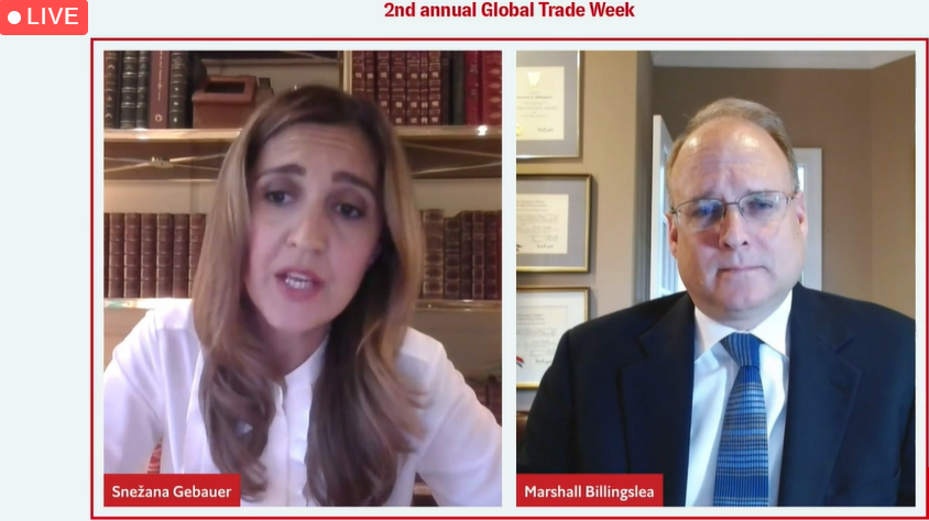 ForecastyAI's tweet photo. 2nd Annual Global Trade Week arranged by @economistimpact  was all about how the world economy has changed to which @M_S_Billingslea  added  if companies from developed nations decided to returnto their national economies it would not be feasible as they lack in human resources https://t.co/ChRurPfGWB