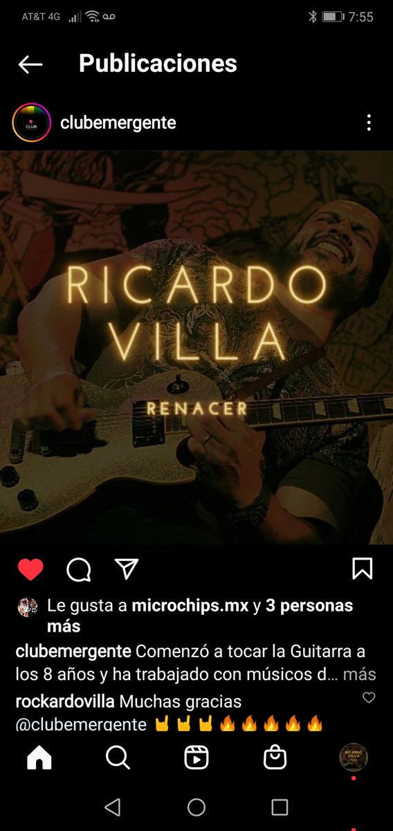 rockardovilla's tweet photo. Gracias a #clubemergente por el apoyo en instagram 🔥🔥🔥 #renacer #ricardovilla https://t.co/yQQjNoD9r4 https://t.co/TuZPHsIkI8