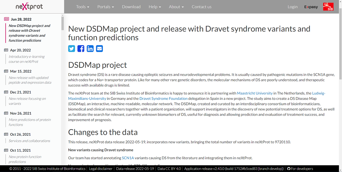 neXtProt_news's tweet photo. Looking forward to the DSDMap project with @bigcat_UM @LMU_Muenchen @FundacionDravet on #DravetSyndrome - more at https://t.co/kYmiNLBimJ https://t.co/pk5nGdRz7S