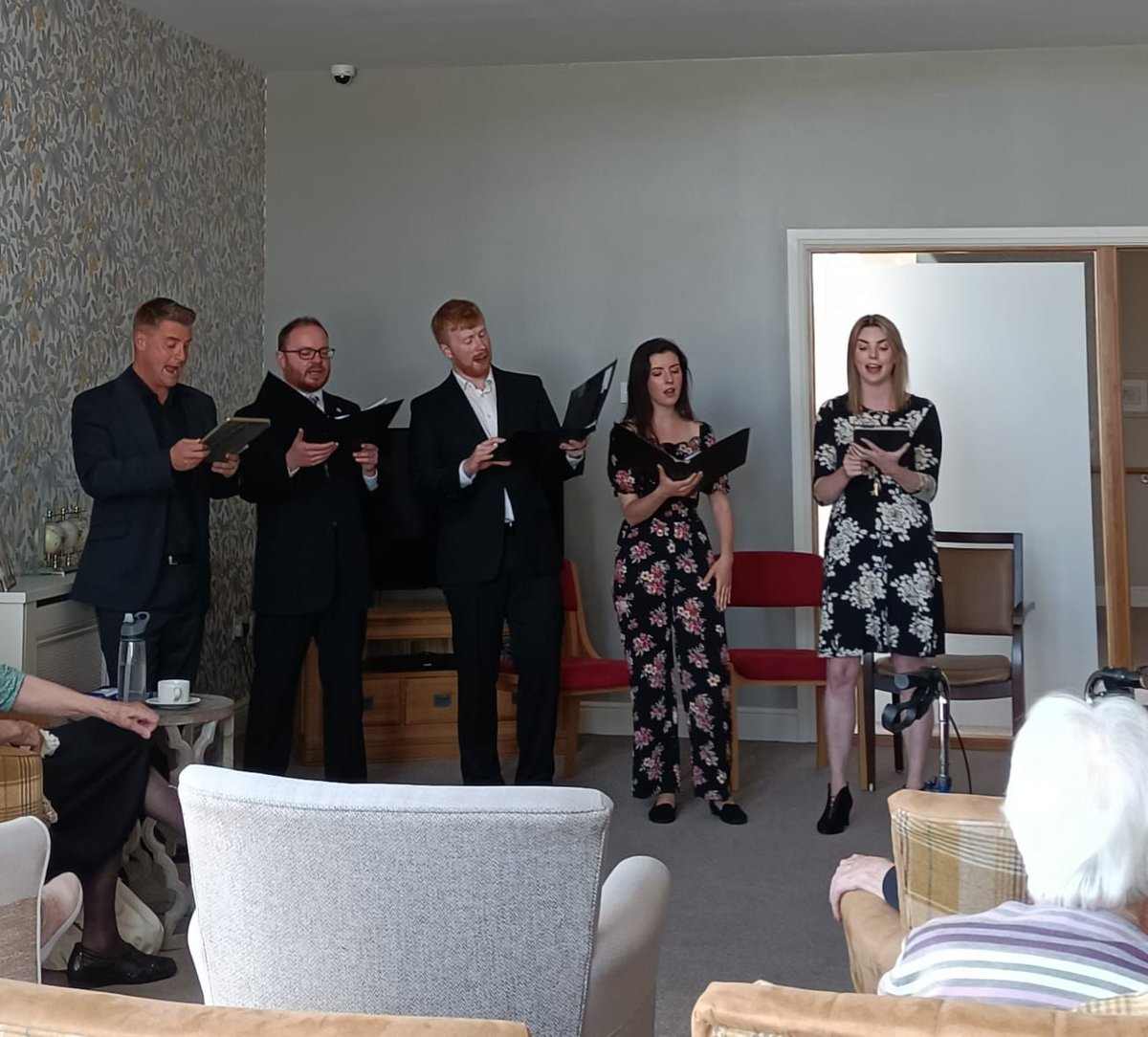 MMMquartet's tweet photo. Mobile Music Machine returned to South County Dublin this week, performing 10 care concerts in hospitals and care homes with the Dublin City Singers.

Sincere thanks to @sdublincoco
And arts office for supporting these concerts through the LLPS @DeptCulturelRL

@creativeirl https://t.co/d16iMhCbKJ