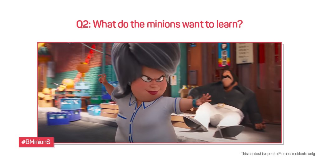 bookmyshow's tweet photo. They would be great at this! Who else agrees?

Answer this question and tag us with #BMinionS

#ContestAlert #Contest #Giveaway #BMSContestAlert
#TheRiseOfGru https://t.co/UMvkHyKj09