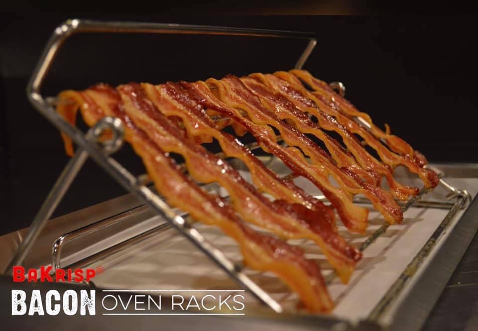 OvenBacon's tweet photo. You’ll Never Pan Fry Your #Bacon Again with BaKrisp® Bacon Oven Racks! 
In the Oven, or on the #OutdoorGrill!
No flipping, turning or stovetop mess! 
🇺🇸Mfd of Electro Polished Stainless Steel in the USA!
👉Shop Online Now!👈
👉https://t.co/RK8xCedCyP👈 https://t.co/stkV7PoxyF