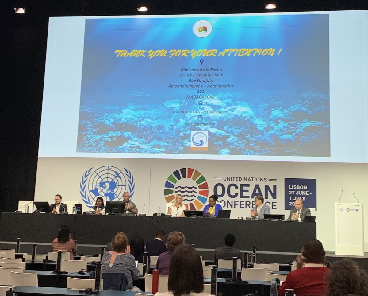 slpbenbow's tweet image. Great to hear #Madagascar fisheries official giving a solid shout out to the #Mihari network ⁦@LMMAMada⁩ Testament to the great work of ⁦@BlueVentures⁩ over the years #SaveOurOcean #UNOC2022
