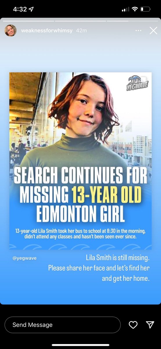 Please — if you have any information- contact Edmonton police. Somebody knows something.