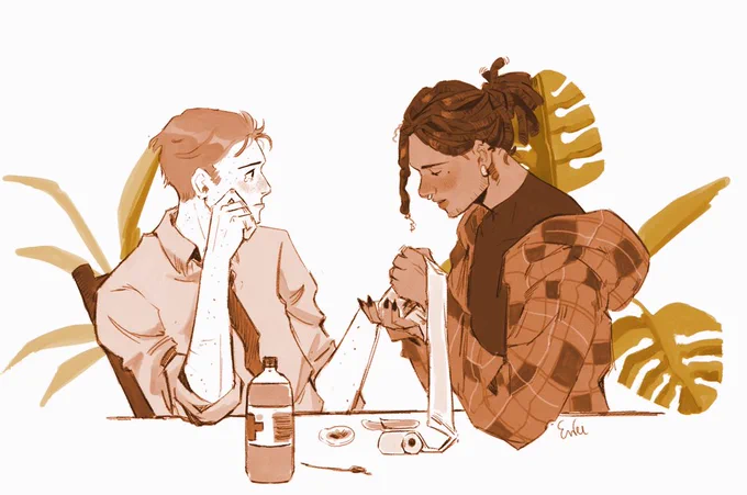 Commissioned @Etz_G these two and I'm gonna melt 🥺🥺 