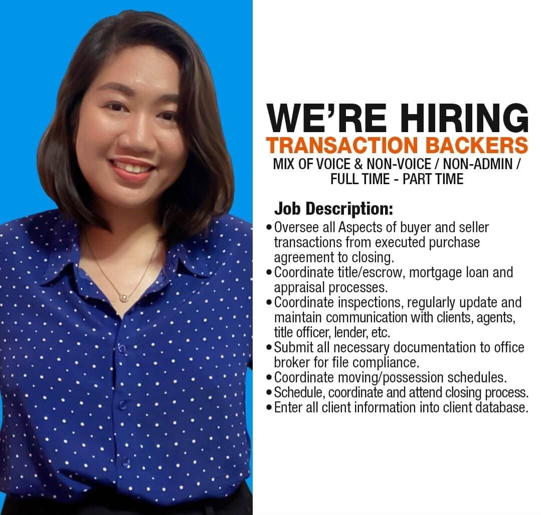 RalphLao03's tweet photo. Looking for a permanent #workfromhomejob? We got your back!
We are #Hiring Transaction Backer!

apply here>> https://t.co/j233GshsjZ

Be updated. Follow our other social media account here https://t.co/5adZCEJLbp
**Our recruitment and on-demand interview are open 24/7. https://t.co/NWdmhANrXQ