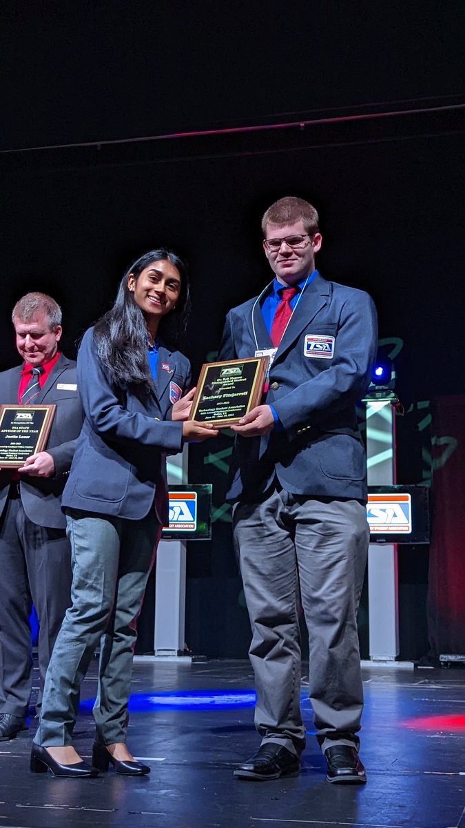 _CTTSA's tweet image. Huge congratulations to our very own Zach Fitzjarrell for receiving the Distinguished Student Award from national TSA. So proud of his hard work and dedication to TSA. @CTHSConnect @ColoradoTSA  @NationalTSA