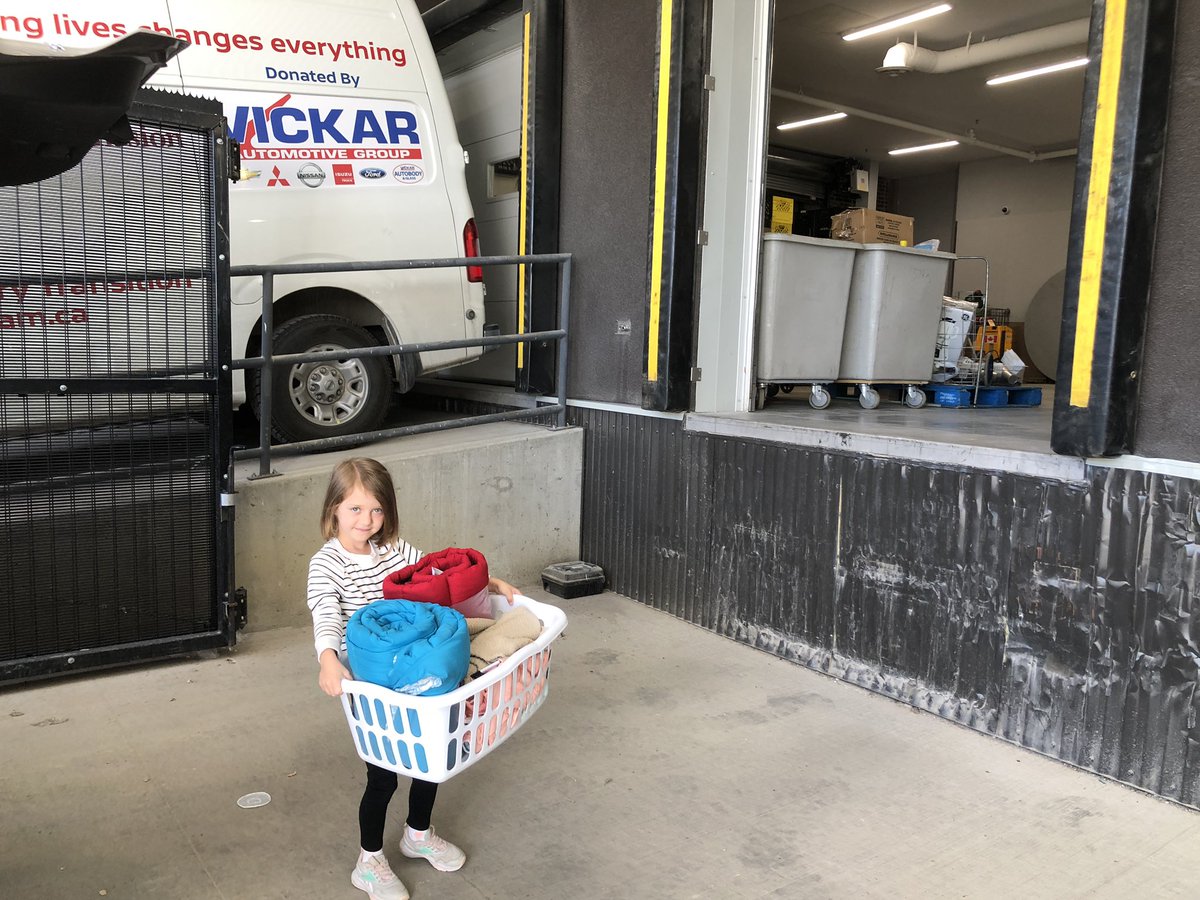 AnnickRauch's tweet photo. After seeing a homeless man on one of our community walks, the students were compelled to help! Thanks to one studentโs leadership, we were able to collect 6 baskets full of donations for @SiloamMission! Bravo les amis! Never too young to lead โค๏ธ #SageCreekLRSD #ESCSgenerosity https://t.co/KOGLKuykYw