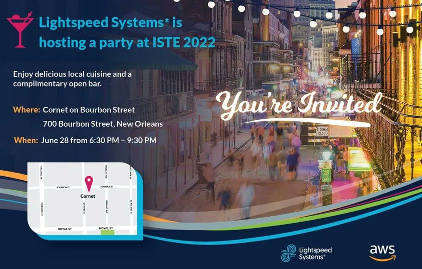 Lightspeed Systems on Twitter "TONIGHT We're hosting a party at 