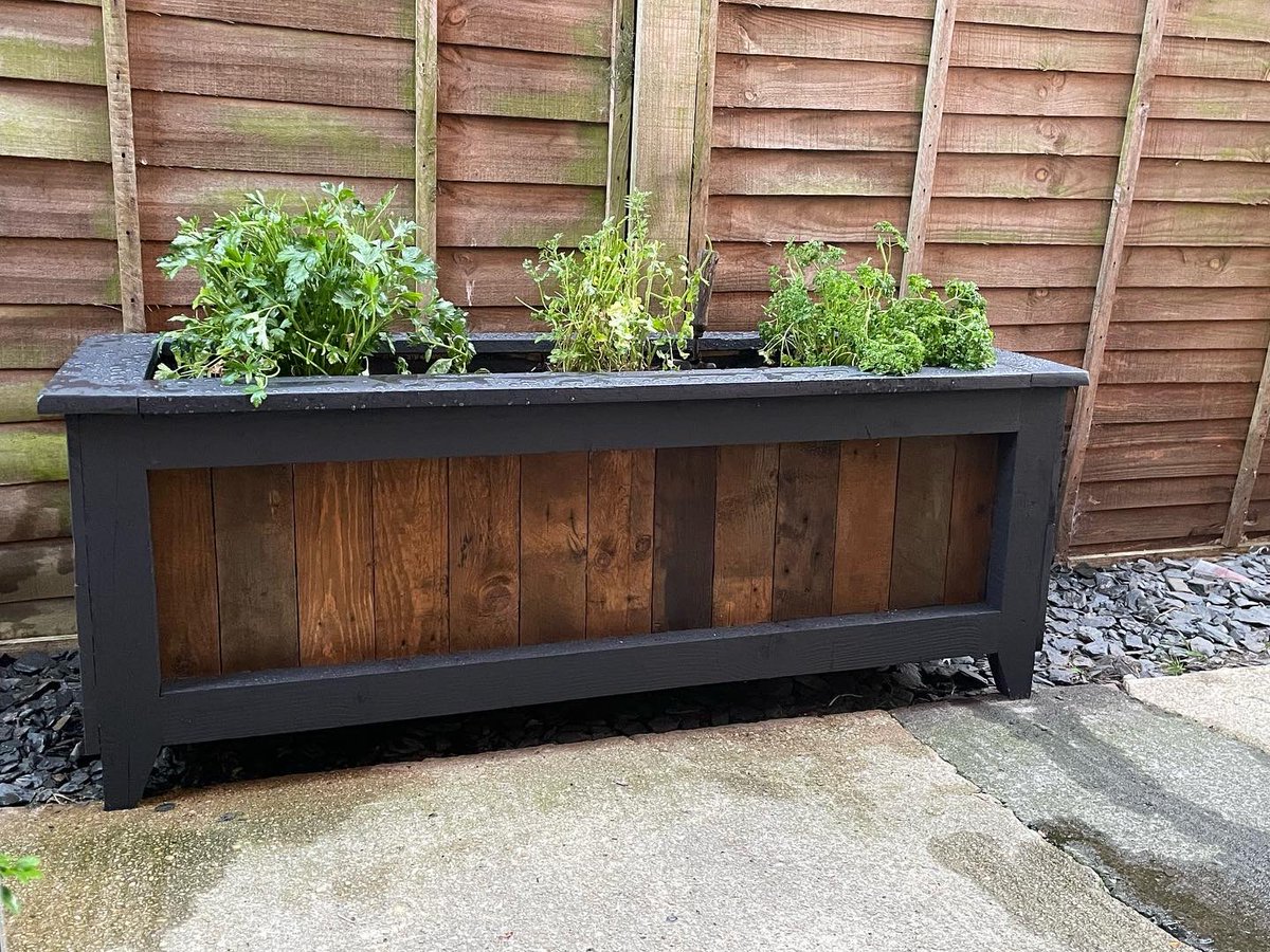 Bespoke handmade planter #bespoke #handmade #plants #recycled #reclaim wood # ca_rustic _ creations