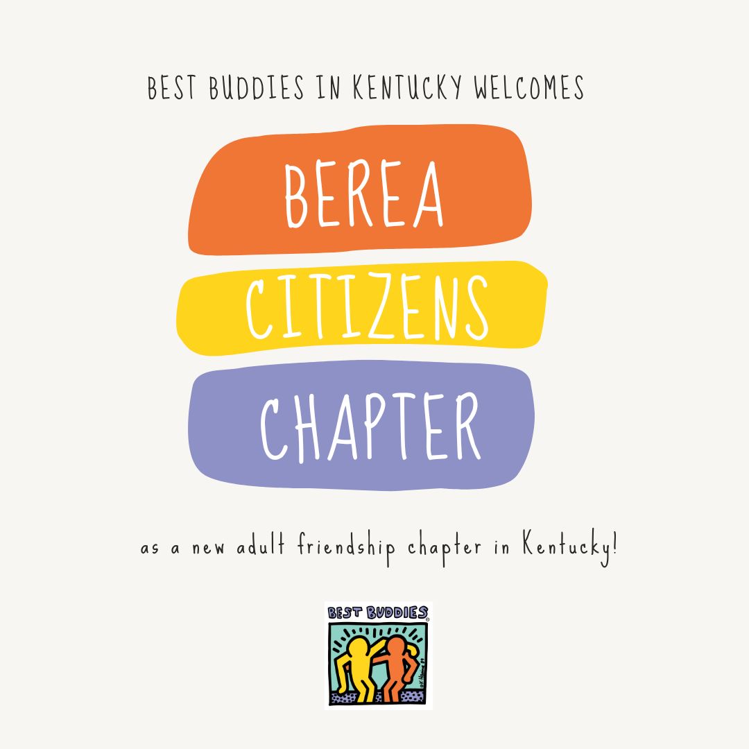 BestBuddiesKY's tweet photo. BBKY is expanding! We are so excited to announce that our friends in Berea and Richmond can now sign up for friendship! Community members that are 18+ years old can participate in our adult friendship program, Citizens! #friendshipforall #welcometothefun #bereakentucky https://t.co/7TVkNTAF4U