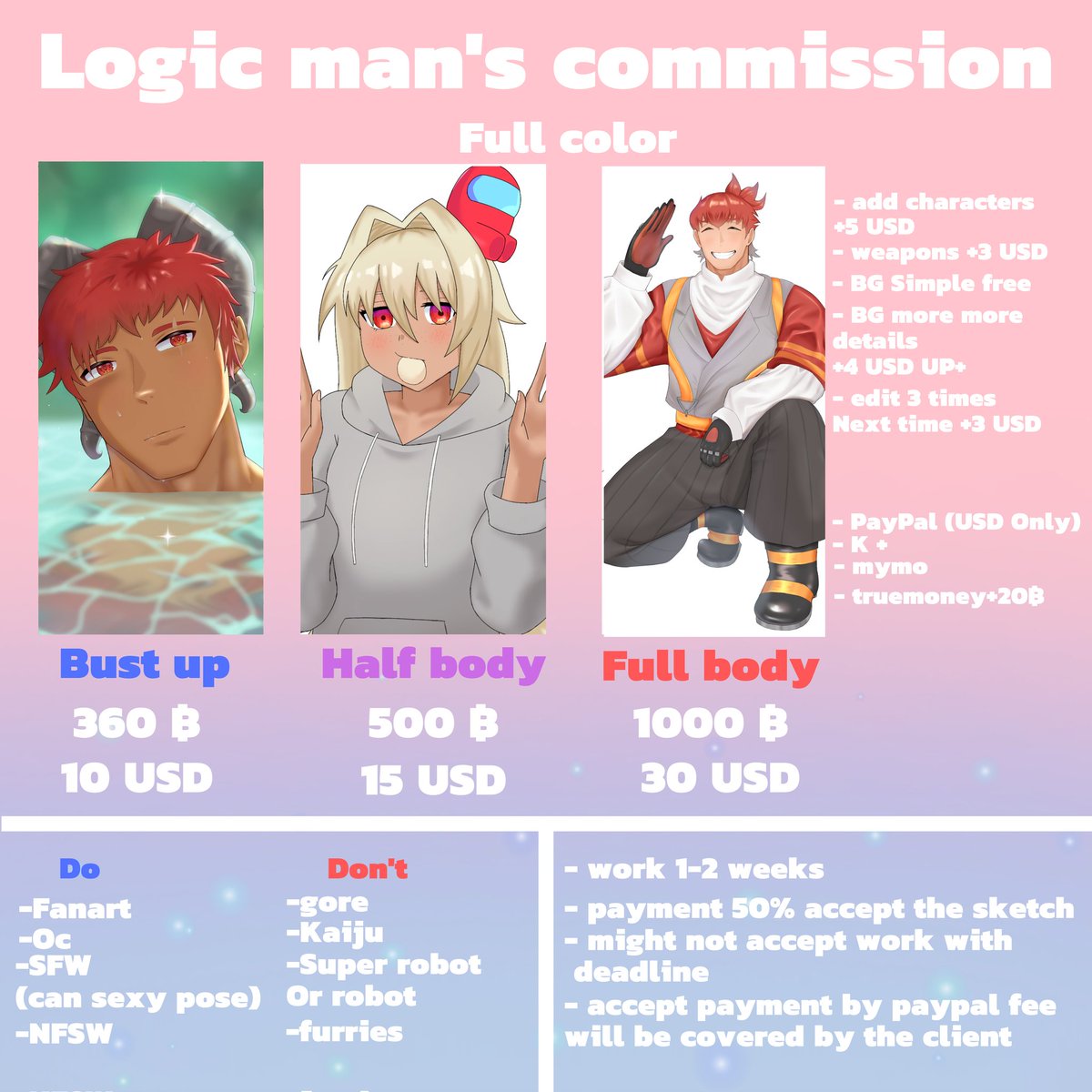 BogieBaygonTH's tweet photo. Logic man's Commission open!!

Please help me I wanna some money 
If you're interested my art work, contact via DM 
(previous tweet posted in the wrong language 😭😭😭)

#commissionTH  #commissionsopen 
#Commission 
#commissionopen https://t.co/2ftHawXWJ7