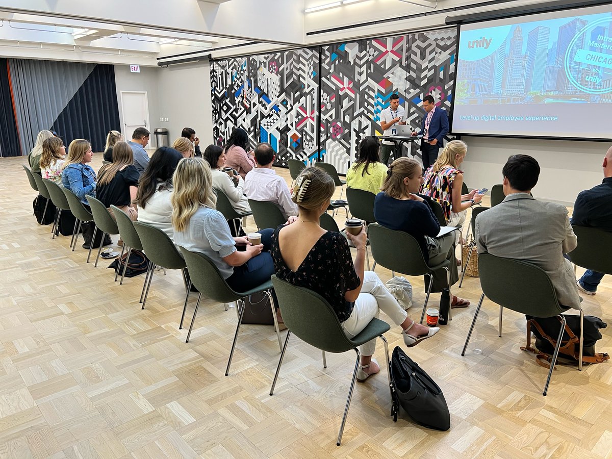 WeAreUnily's tweet photo. Kicking off our #IntranetMasterclass in the Windy City! #EmployeeExperience #InternalCommunications https://t.co/30GWBDZPjB