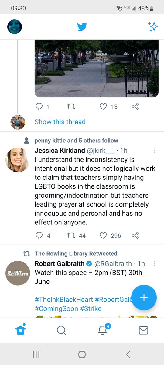 cdawson71's tweet photo. @jkirk___ I support a diverse library with LGBTQ books AND a teacher's right to pray on a 50 yard line. https://t.co/VuPj5IF2H0