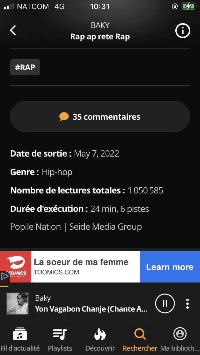 Kingholy_07's tweet photo. #RapretRap pase a 1M écoute 👂🏼
Megastar @realbakypopile kap mennen djòl lèzòm pwal penyen chou @Hansitoh14 @LissaM509 @DAVETV_9 @Fan_troubleboy https://t.co/ME9QhH5U8R